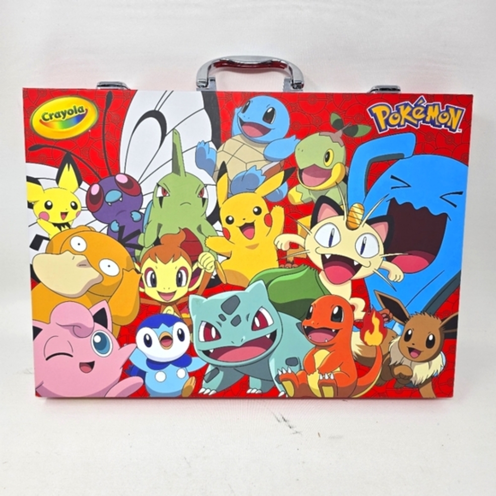 Crayola Pokémon Imagination‎ Art Set 115pcs. Kids Art Kit With Color Pages READ.